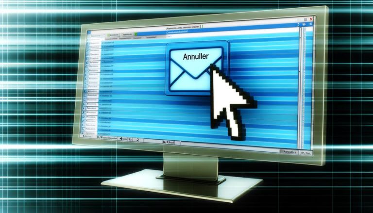 annuler envoi email outlook