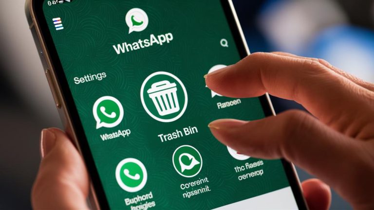 corbeille whatsapp o trouver