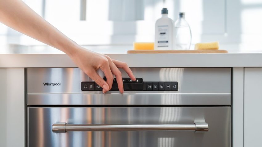 resetting whirlpool dishwasher steps